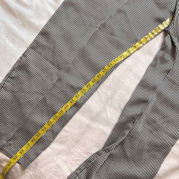 Victoria's Secret Black/White Striped Long Sleeve Silk Like Pajama Set-M - Picture 16 of 16